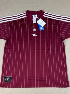 Adidas Arsenal Terrace Icon Soccer Jersey Collegiate Burgundy Men's Sz S, KB6427